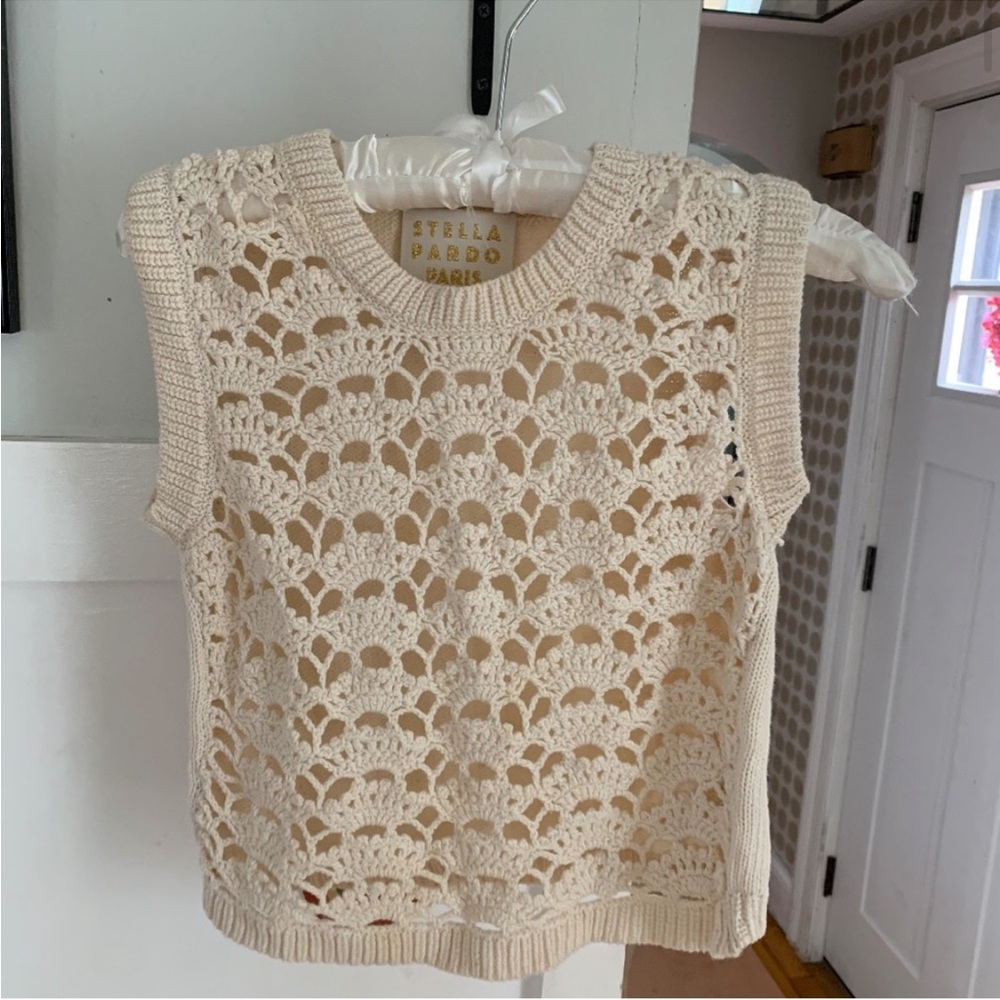 Stella Pardo Paris Crochet Sweater Vest